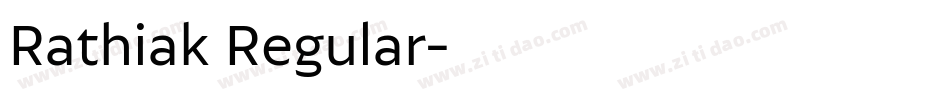 Rathiak Regular字体转换